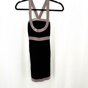 Bebe Black Bandage Mini Dress Size XS
